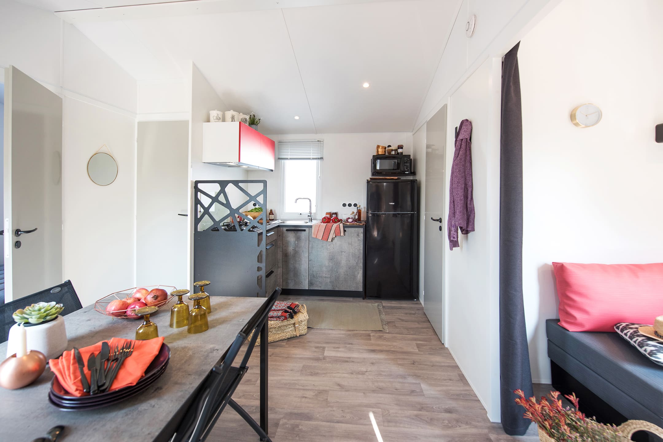 mobilhome grand confort au camping Val-Vert - charente-maritime